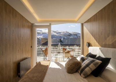 4.Dormitorio + Baño Cama Ventana Calefacccion Snow Home Apartment Sierra Nevada